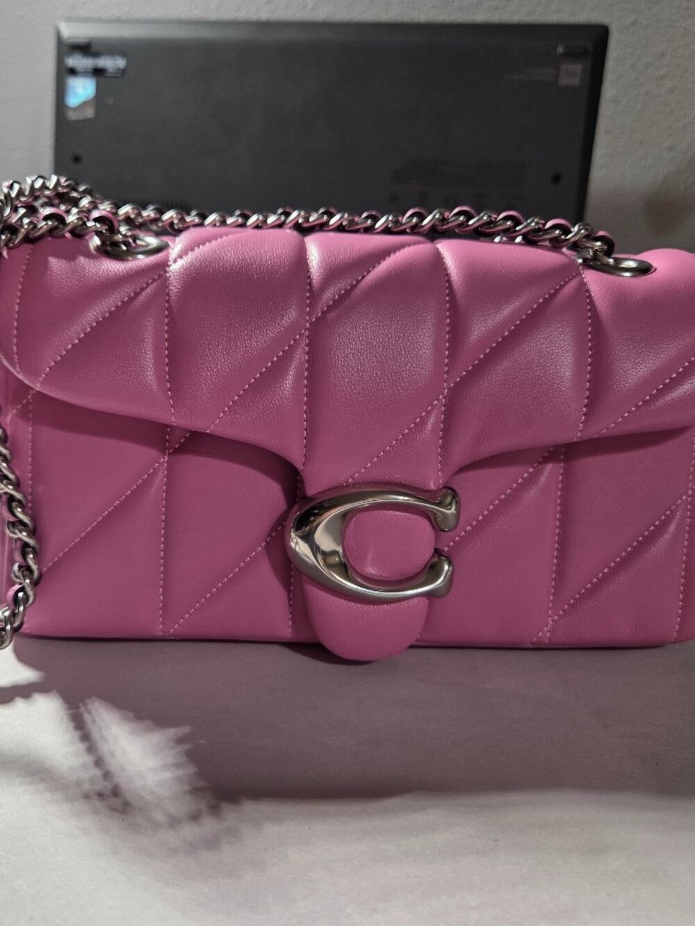 Coach Tabby 20 Pink with Silver Hardware